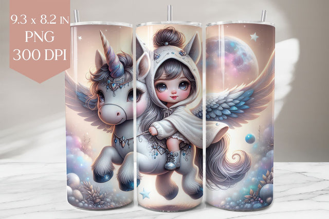 Flying Unicorn Tumbler Sublimation Sublimation BijouBay 