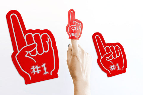 Foam Finger #1 Glove Photo Prop ITH Applique Embroidery Embroidery/Applique DESIGNS Designed by Geeks 