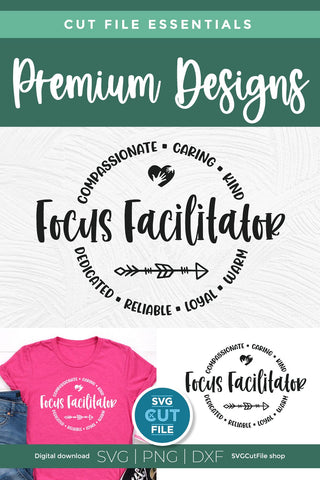Focus Facilitator svg, school facilitator svg, focus group SVG SVG Cut File 