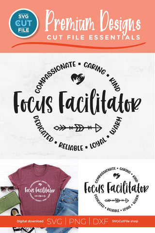 Focus Facilitator svg, school facilitator svg, focus group SVG SVG Cut File 