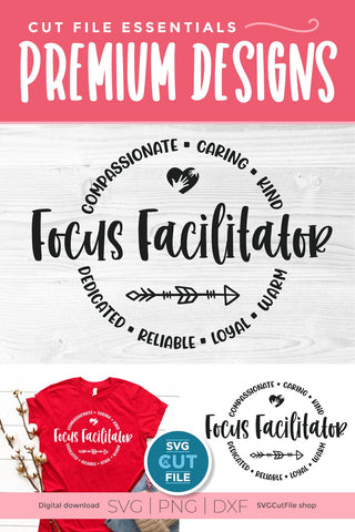 Focus Facilitator svg, school facilitator svg, focus group SVG SVG Cut File 
