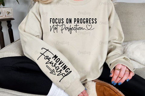 Focus on Progress Not Perfection Sleeve SVG Design SVG Designangry 