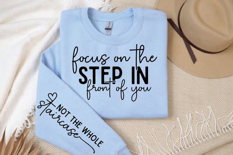 Focus on the step in front Sleeve Svg Design, Christian SVG Design SVG Regulrcrative 