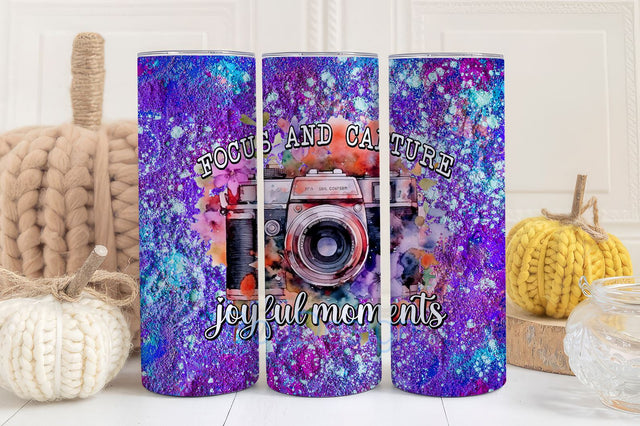 focus tumbler, capture moments tumbler, joyful moments tumbler Sublimation BouDesign 