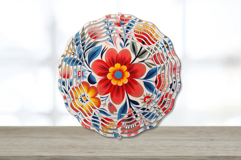 Folk Art Floral Wind Spinner Sublimation Bundle Sublimation Regulrcrative 