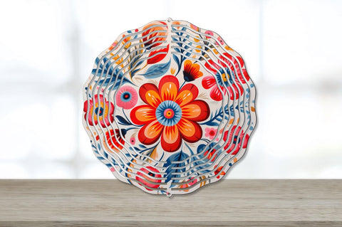 Folk Art Floral Wind Spinner Sublimation Bundle Sublimation Regulrcrative 