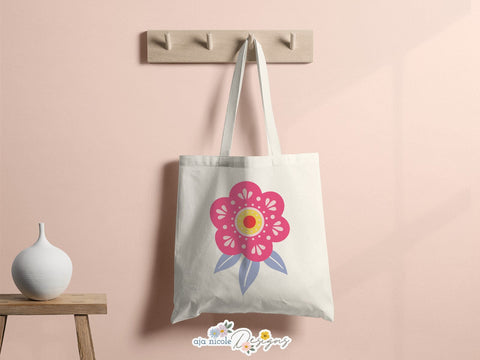 Folk Art Flower Cluster Craft File SVG Aja Nicole Designs 