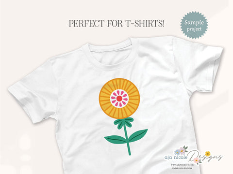 Folk Art Flower Craft File SVG Aja Nicole Designs 