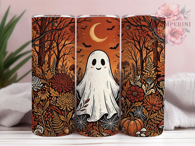 Folk Ghost Autumn 20oz Tumbler, Folk Ghost, Ghost Autumn, Ghost Tumbler, 20oz Tumbler, Folk Art Tumbler, Autumn Tumbler, Tumbler Wrap Sublimation Li Zamperini 