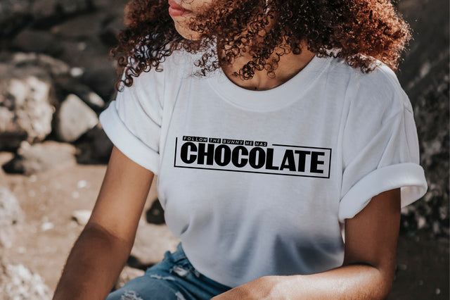Follow The Bunny He Has Chocolate SVG SVG orpitasn 