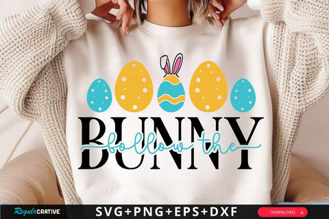 Follow the bunny SVG Design SVG Regulrcrative 