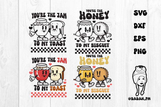 Food couple valentines svg,dxf, eps, png SVG dadan_pm 