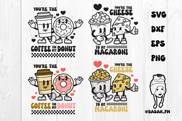 Food couple valentines svg,dxf, eps, png SVG dadan_pm 