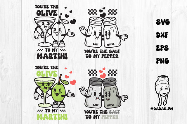 Food couple valentines svg,dxf, eps, png SVG dadan_pm 