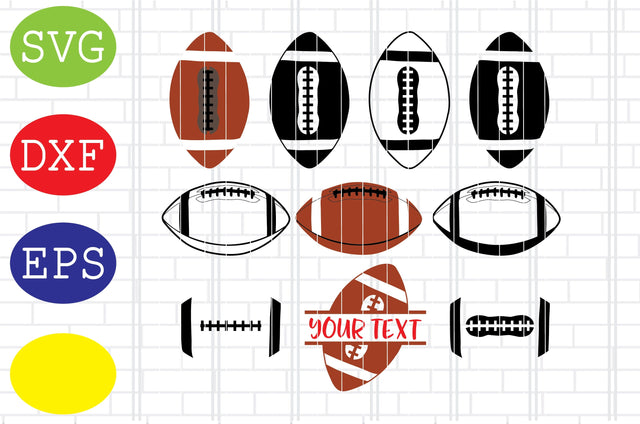 Football American Svg, Football Silhouette, Football Cut Files, Football Season Svg, Jpg, Eps, Dxf Files SVG DigitalSvgFiles 