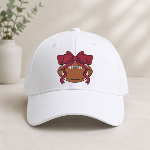 Football Bow Machine Embroidery Design – Coquette Football Ribbon Embroidery File Embroidery/Applique DESIGNS PatternFeed8 
