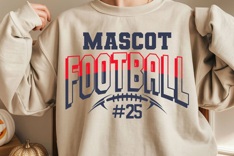 Football Bundle svg, Custom Football Template Bundle, Mascot Design, Player Shirt Designs SVG DesignDestine 