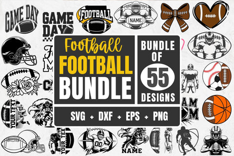 Football Bundle Template, Custom Football Team Shirt Designs for Cricut, Football Svg Png, Football Team Template Svg SVG DesignDestine 