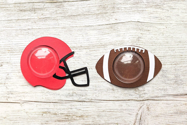 Football Candy Dome Holder SVG Duo 3D Paper Risa Rocks It 