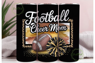 Football Cheer Mom 20oz Tumbler Wrap Sublimation PixelChick 