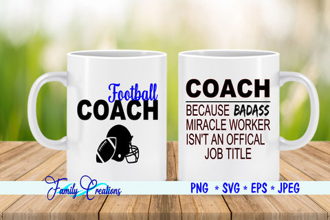 Football Coach SVG Family Creations 