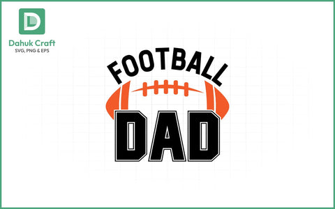 Football Dad SVG Design Football Dad SVG PNG & EPS V2 SVG dahukdesign 