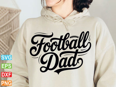 Football Dad SVG, Supportive Dad Life, Cricut Cut File SVG artprintfile 