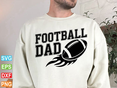 Football Dad SVG, Supportive Dad Life, Cricut Cut File SVG artprintfile 