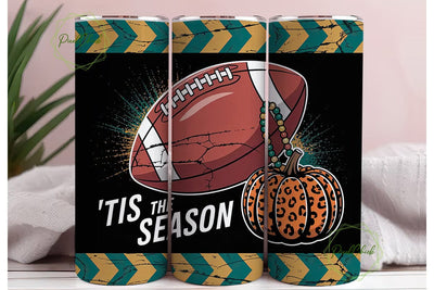 Football Fall Tumbler Wrap PNG Sublimation PixelChick 