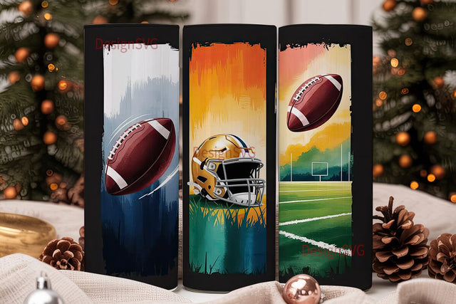Football Field 20oz Tumbler Wrap Sublimation DesignSVG 