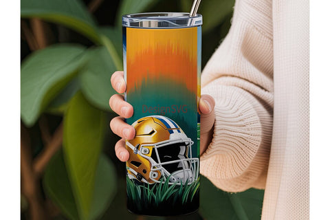 Football Field 20oz Tumbler Wrap Sublimation DesignSVG 