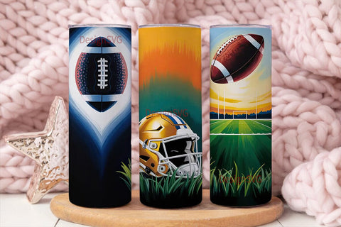 Football Field 20oz Tumbler Wrap Sublimation DesignSVG 