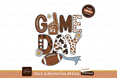 Football game day celebration image Sublimation Designangry 