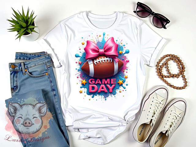 Football Game Day Clipart, Sports Fan PNG, Game Day Sublimation, Football Mom PNG, Tailgate Party Design, Football Season PNG, Digital Download Sublimation Lara' s Designs 