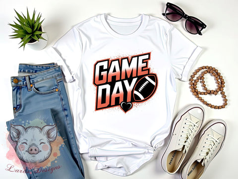 Football Game Day Clipart, Sports Fan PNG, Game Day Sublimation, Football Season Design, Tailgate Party PNG, Football Mom PNG, Digital Download Sublimation Lara' s Designs 