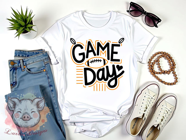 Football Game Day Clipart, Sports Fan PNG, Game Day Sublimation, Football Season Design, Tailgate Party PNG, Football Mom PNG, Digital Download Sublimation Lara' s Designs 