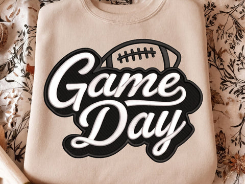Football Game Day Embroidery Design, Football Embroidery, Machine Embroidery Design Embroidery/Applique DESIGNS DesignDestine 