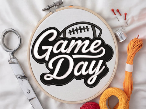Football Game Day Embroidery Design, Football Embroidery, Machine Embroidery Design Embroidery/Applique DESIGNS DesignDestine 