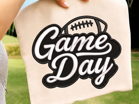 Football Game Day Embroidery Design, Football Embroidery, Machine Embroidery Design Embroidery/Applique DESIGNS DesignDestine 