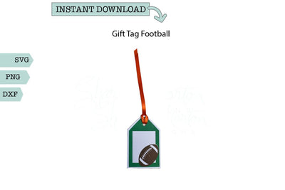 Football Gift Tag SVG Sharia Morton Designs 