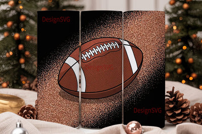 Football Glitter 20oz Tumbler Wrap Sublimation DesignSVG 