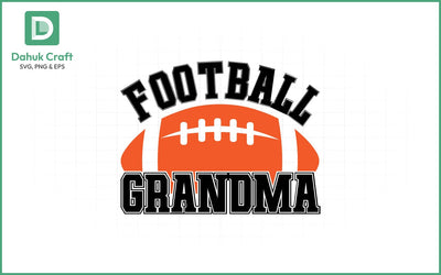 Football Grandma SVG Design Football Grandma SVG PNG & EPS V11 SVG dahukdesign 