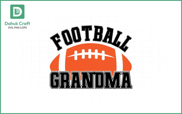 Football Grandma SVG Design Football Grandma SVG PNG & EPS V11 SVG dahukdesign 