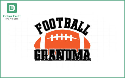 Football Grandma SVG Design Football Grandma SVG PNG & EPS V11 SVG dahukdesign 