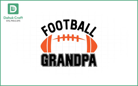 Football Grandpa SVG Design Football Grandpa SVG PNG & EPS V10 SVG dahukdesign 