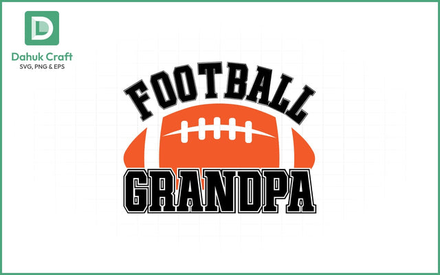 Football Grandpa SVG Design Football Grandpa SVG PNG & EPS V9 SVG dahukdesign 