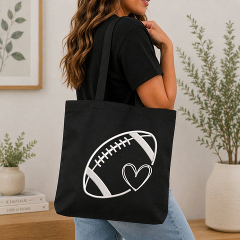 Football Heart Embroidery Design – American Football Love Sports Machine Embroidery File Embroidery/Applique DESIGNS PatternFeed8 