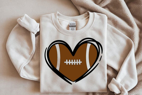 Football Heart SVG: Shirt Design Cut Files SVG DesignDestine 