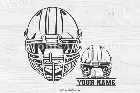 football helmet svg, cut files, football monogram, cricut, silhouette, football clipart SVG TonisArtStudio 
