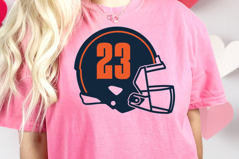 Football Helmet SVG, Layered Team Logo, Monogram Svg SVG DesignDestine 